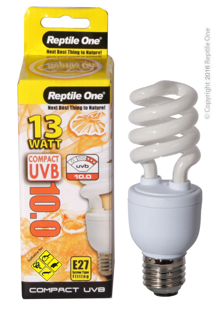 Reptile One Bulb Compact UVB 10.0 13W E27 Fitting image 0